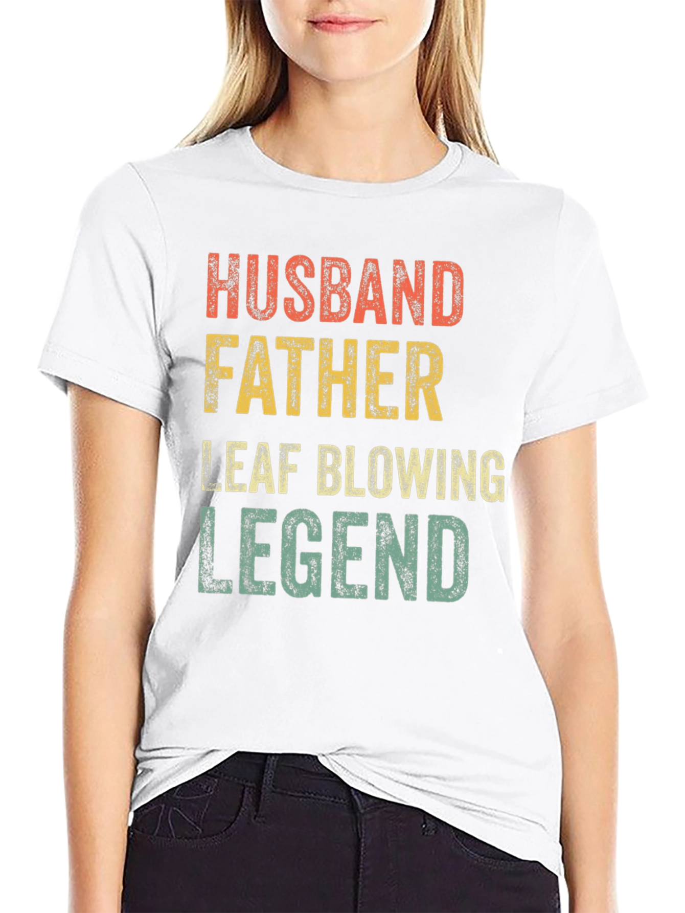 Husband Father Leaf Blowing Legend T-Shirt