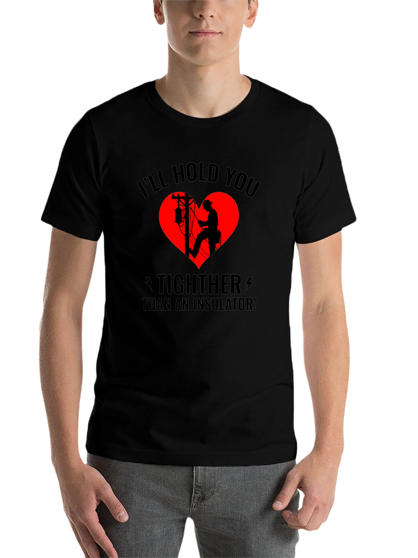 Electrician Love Black T-Shirt