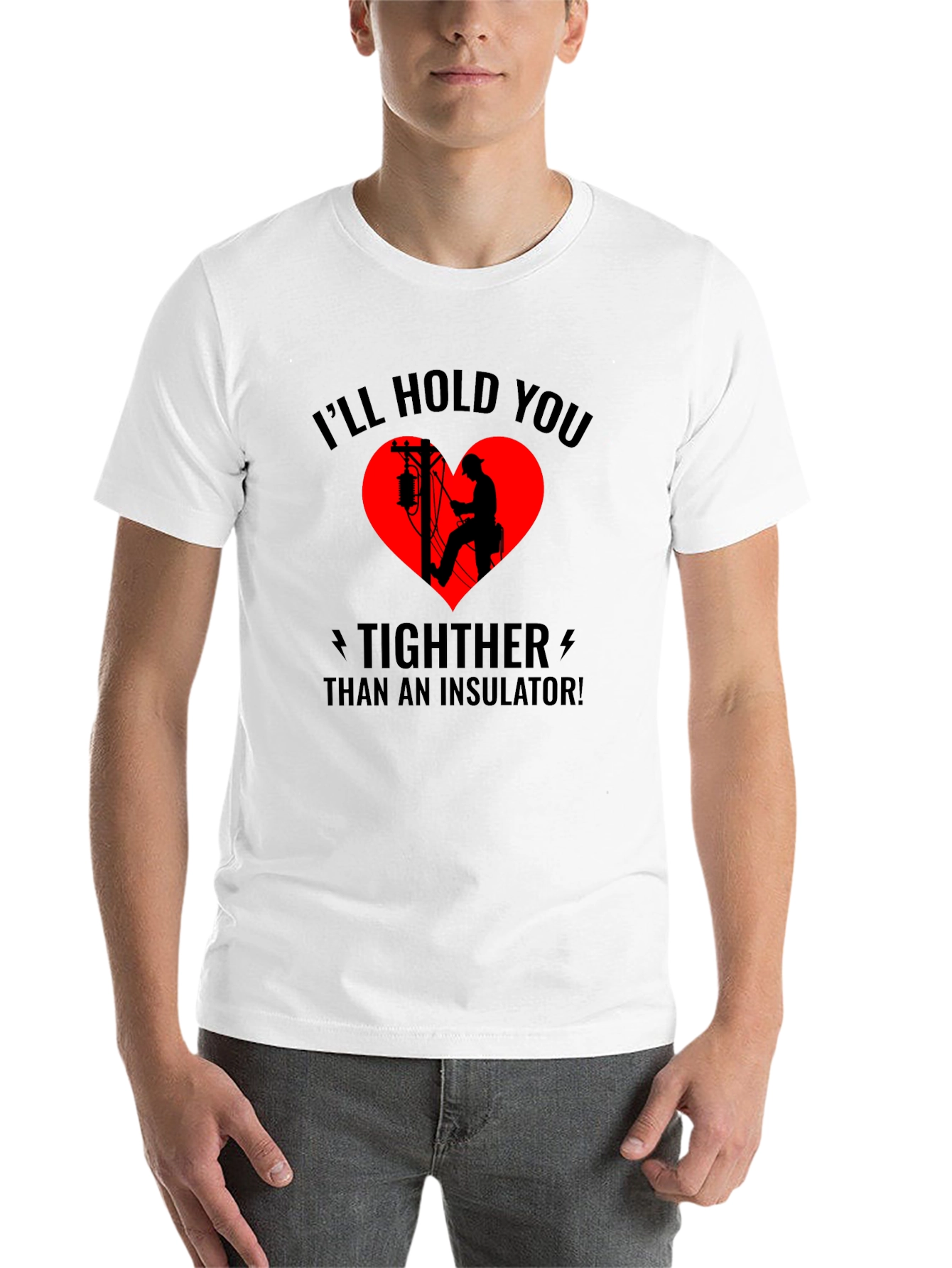 Electrician Love Black T-Shirt