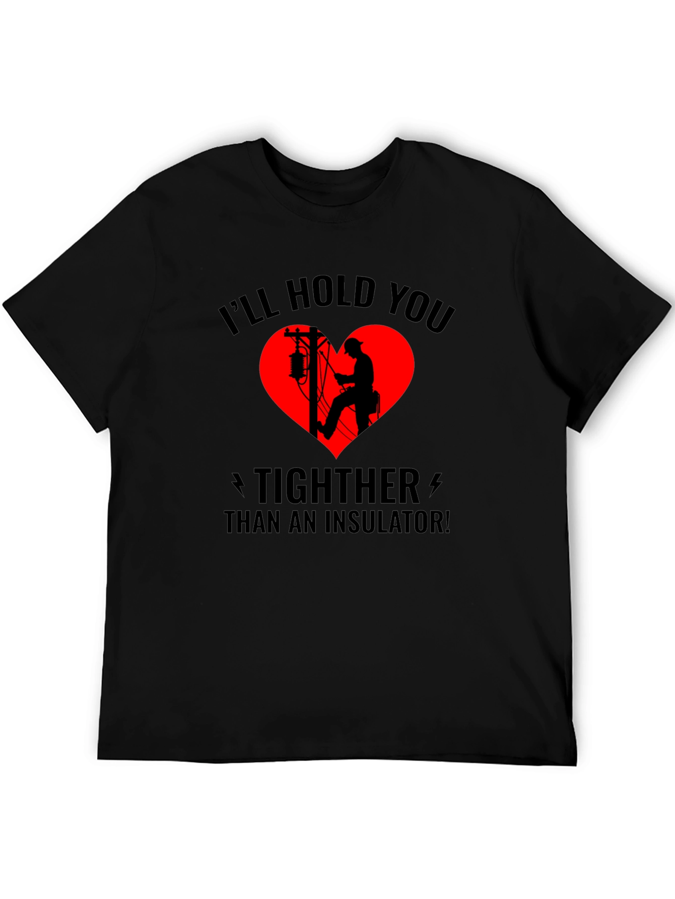 Electrician Love Black T-Shirt