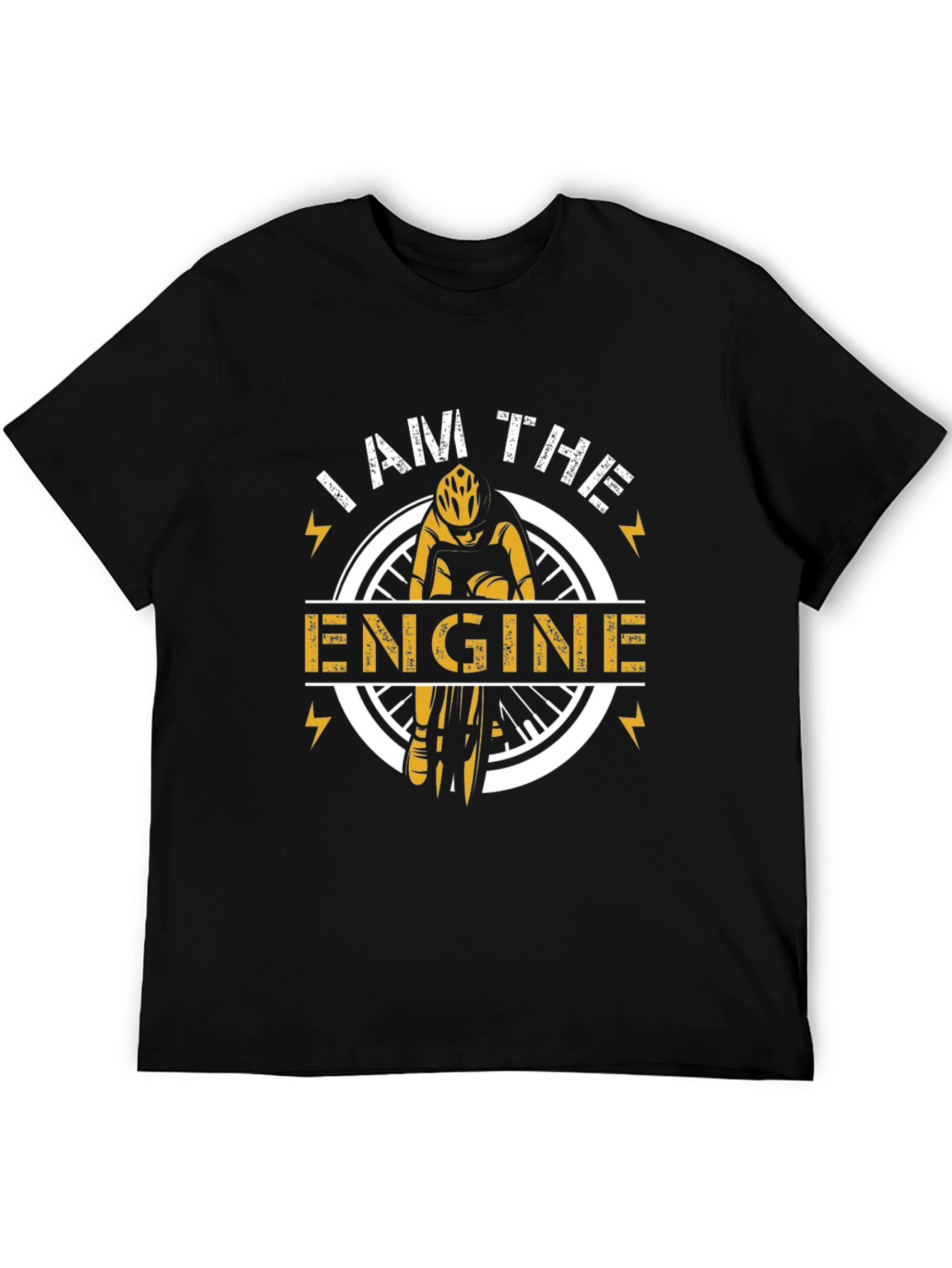 I AM THE ENGINE Cyclist Graphic T-Shirt