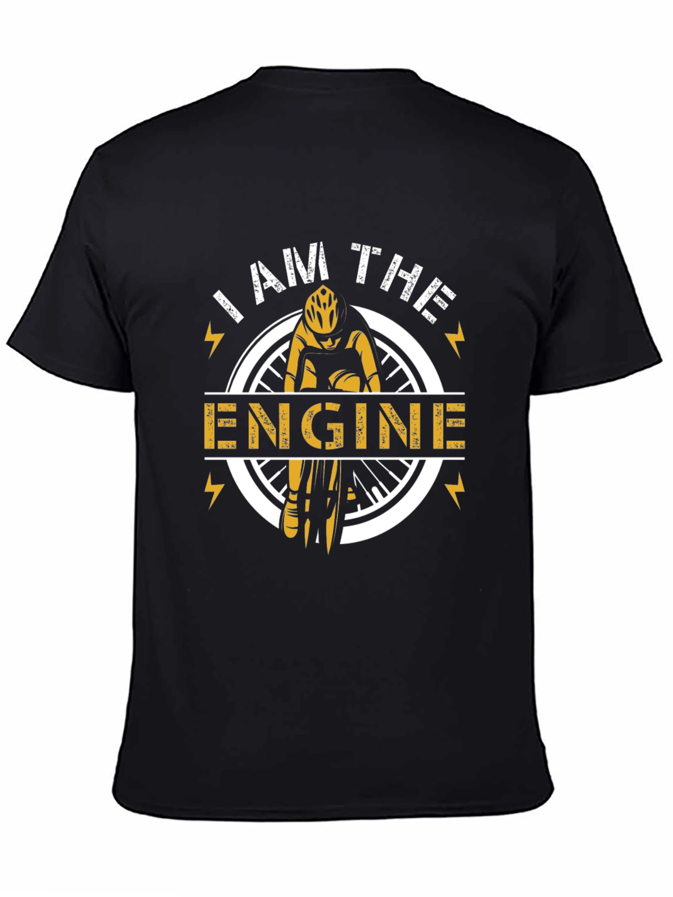 I AM THE ENGINE Cyclist Graphic T-Shirt