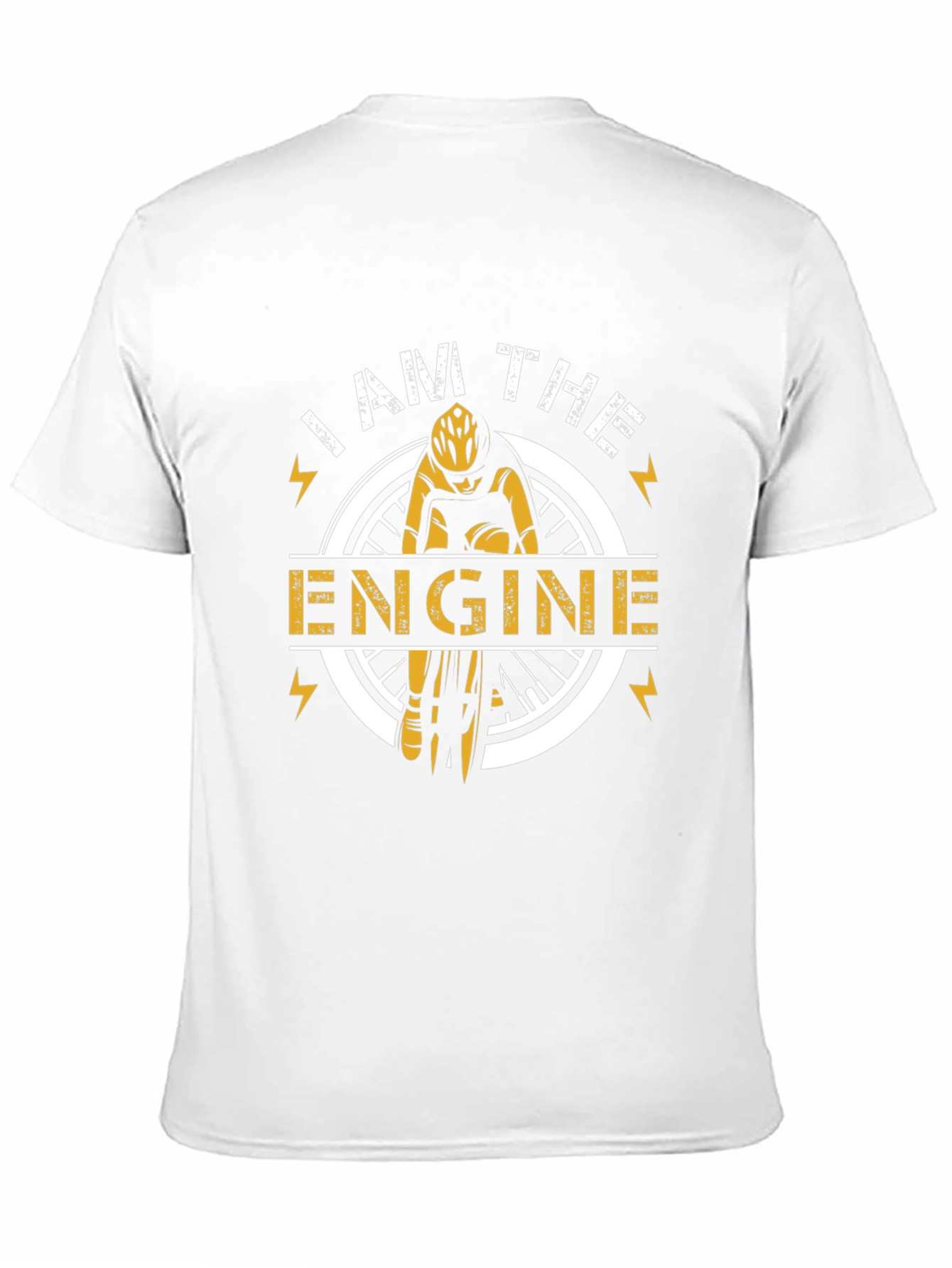 I AM THE ENGINE Cyclist Graphic T-Shirt