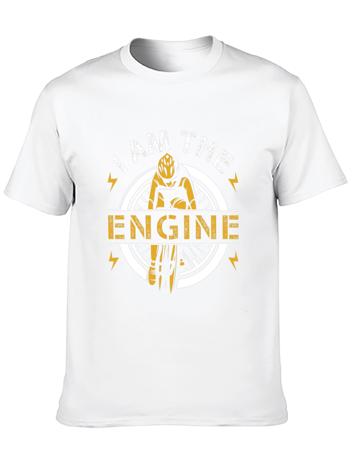 I AM THE ENGINE Cyclist Graphic T-Shirt