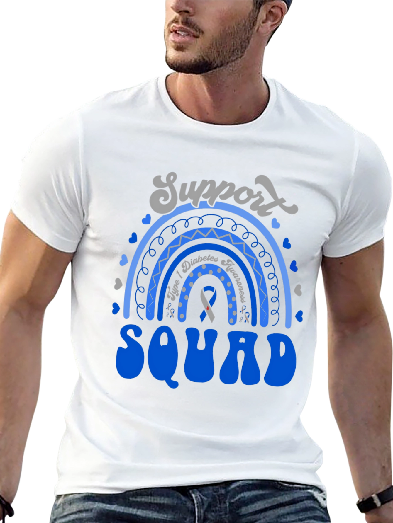 Diabetes Awareness Support Squad T-Shirt
