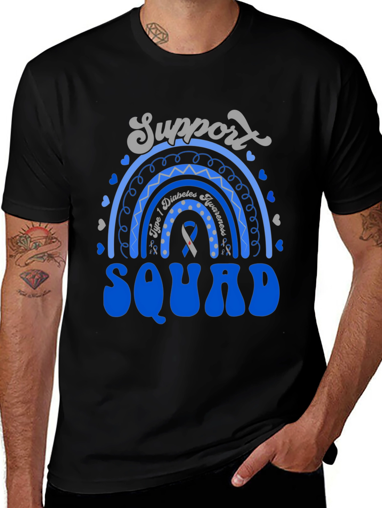 Diabetes Awareness Support Squad T-Shirt