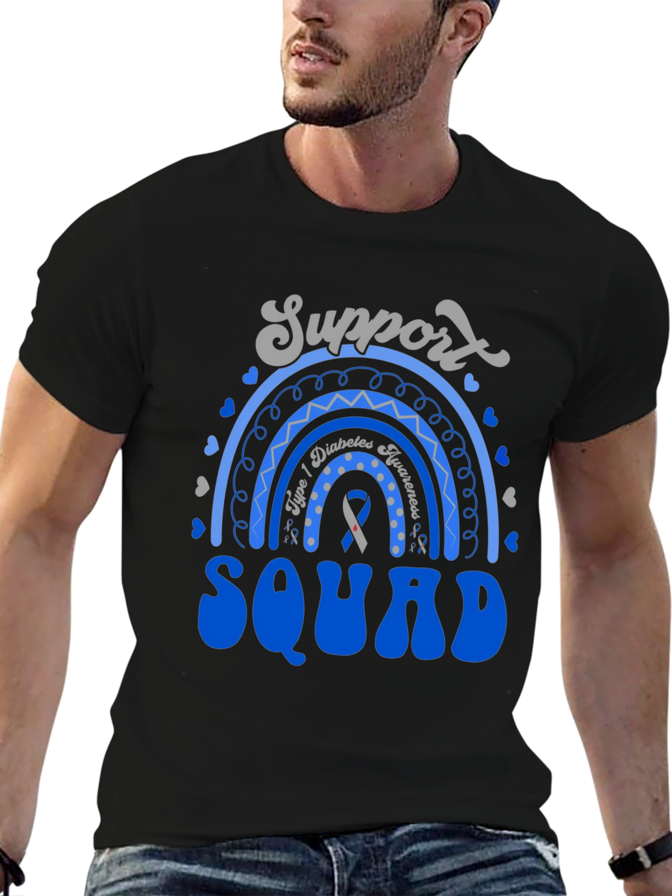 Diabetes Awareness Support Squad T-Shirt