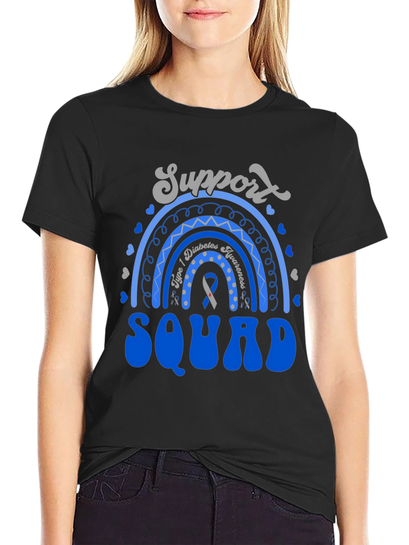 Diabetes Awareness Support Squad T-Shirt