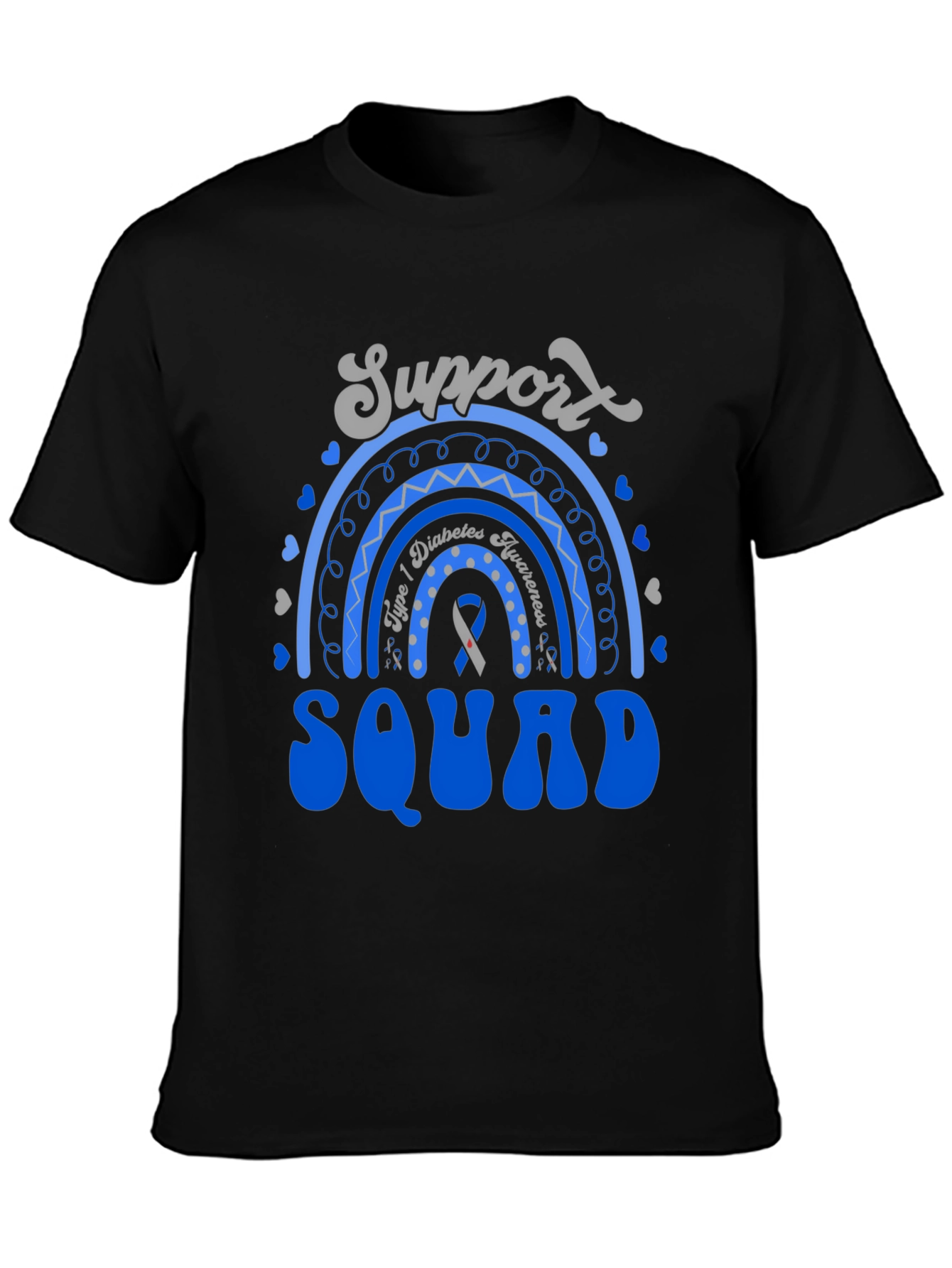 Diabetes Awareness Support Squad T-Shirt