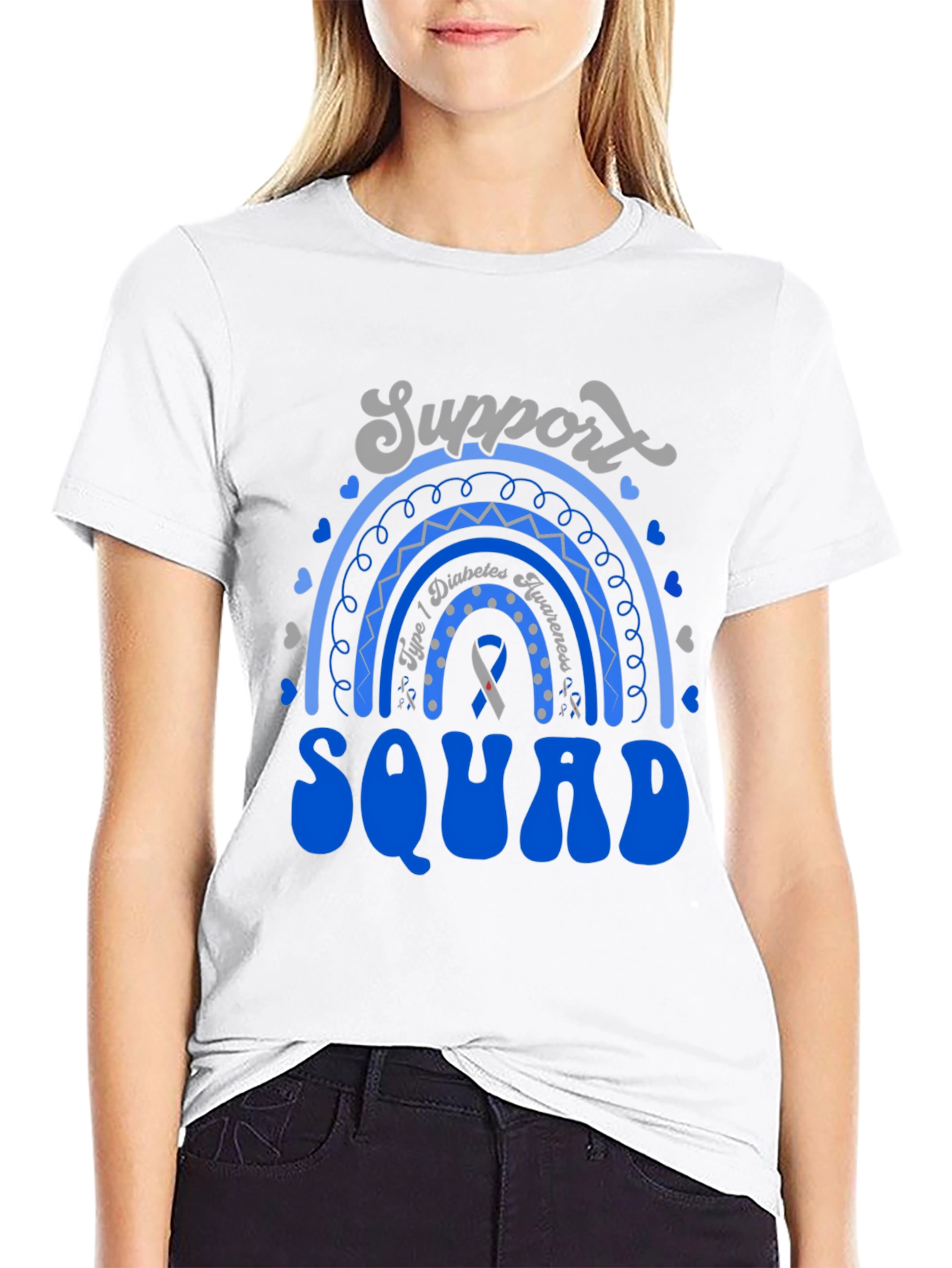 Diabetes Awareness Support Squad T-Shirt