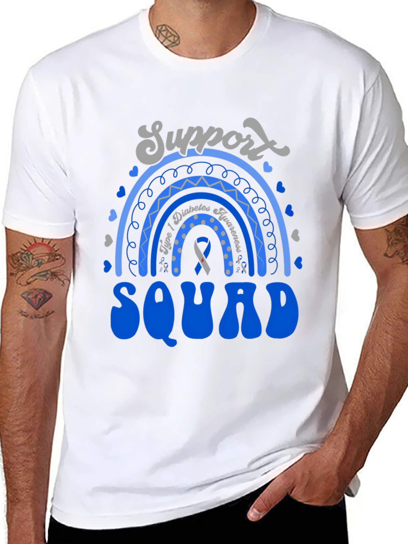 Diabetes Awareness Support Squad T-Shirt