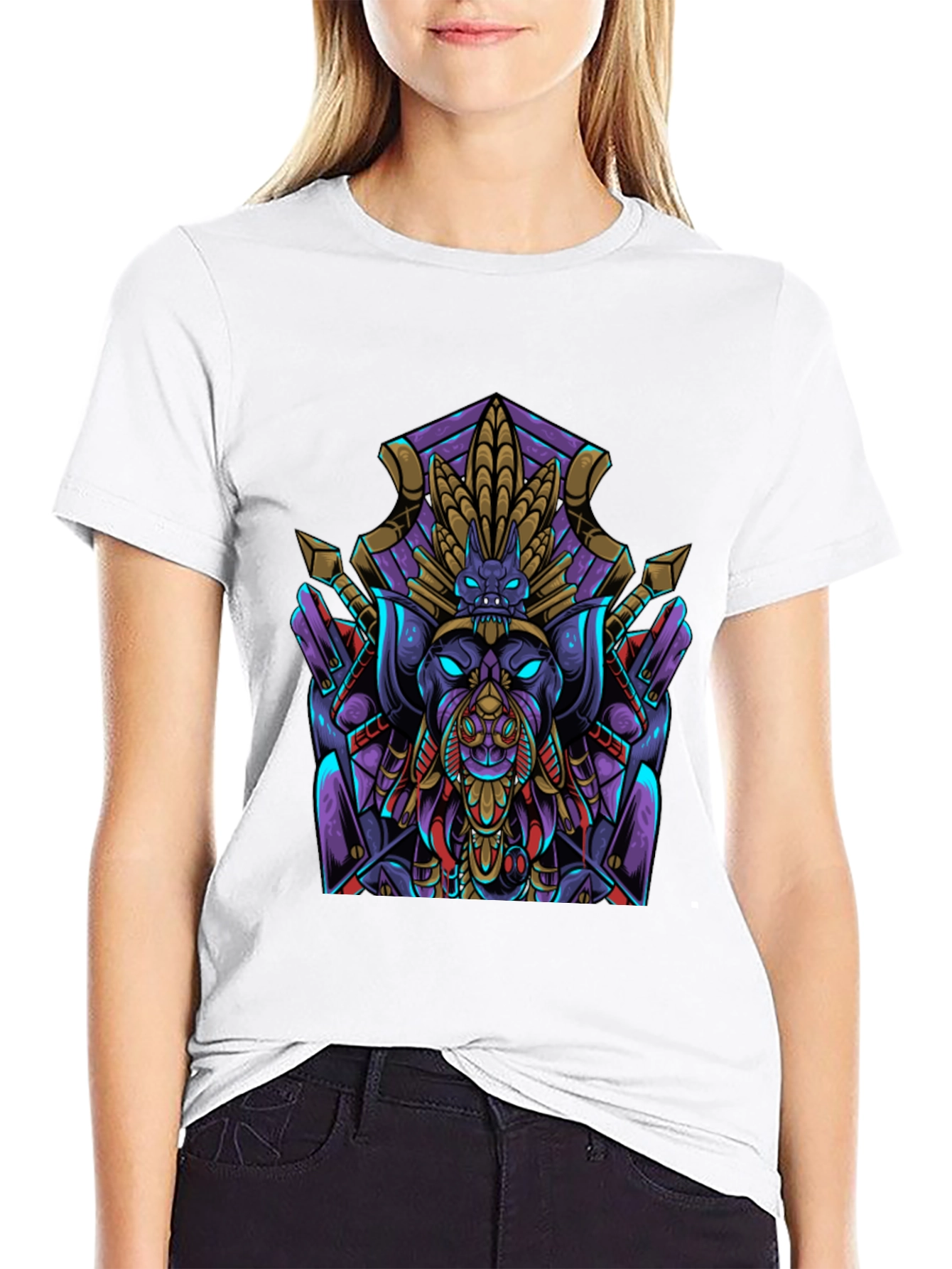 Robot Animal Graphic Tee - Cool Design