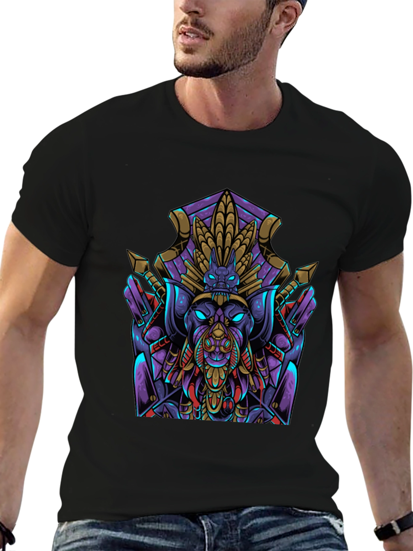 Robot Animal Graphic Tee - Cool Design