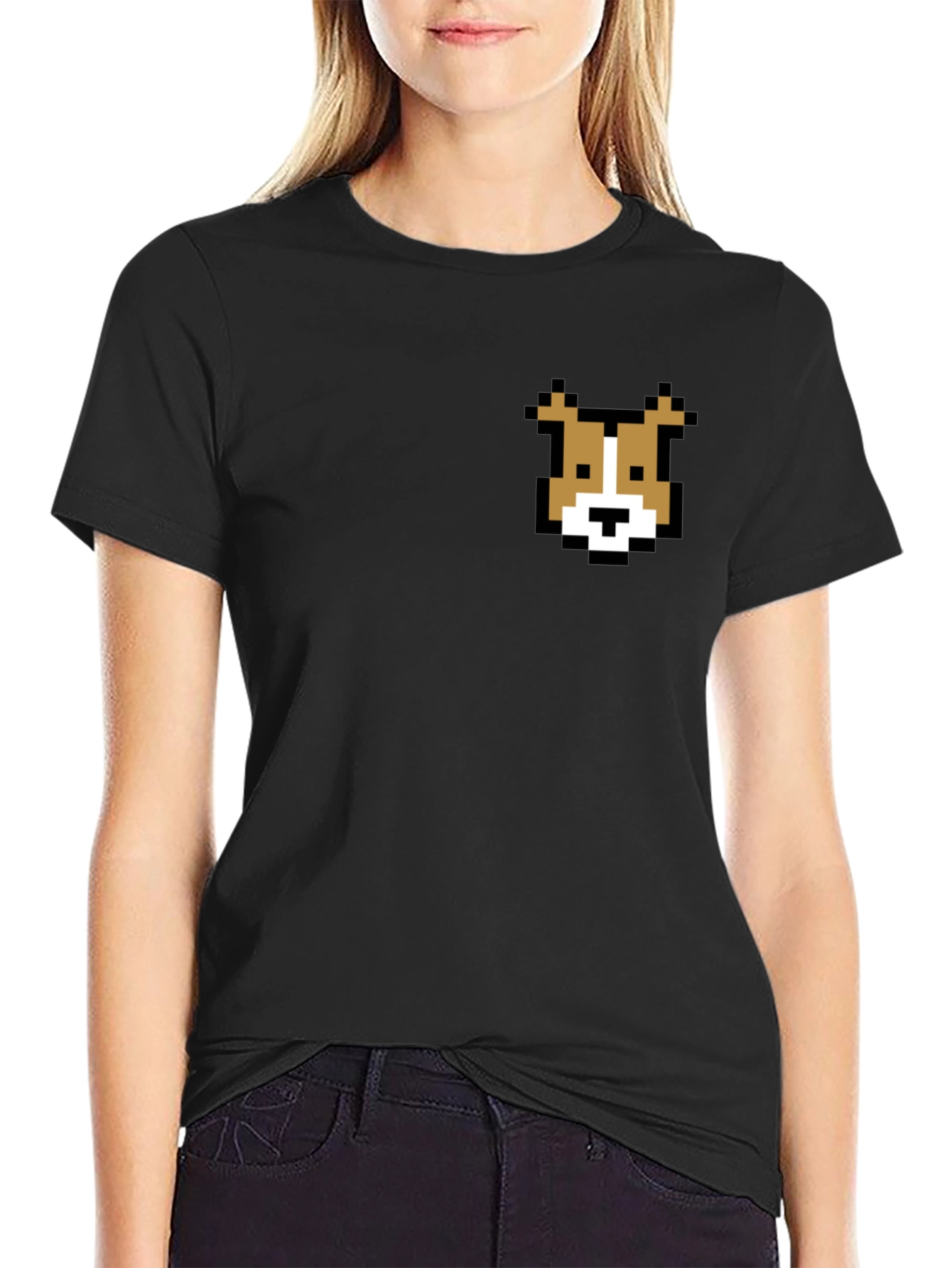 Pixel Dog T-Shirt - Retro Gaming Style Tee