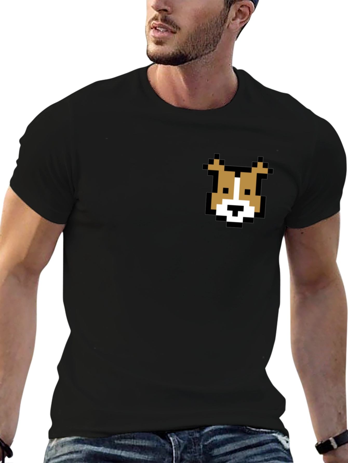 Pixel Dog T-Shirt - Retro Gaming Style Tee