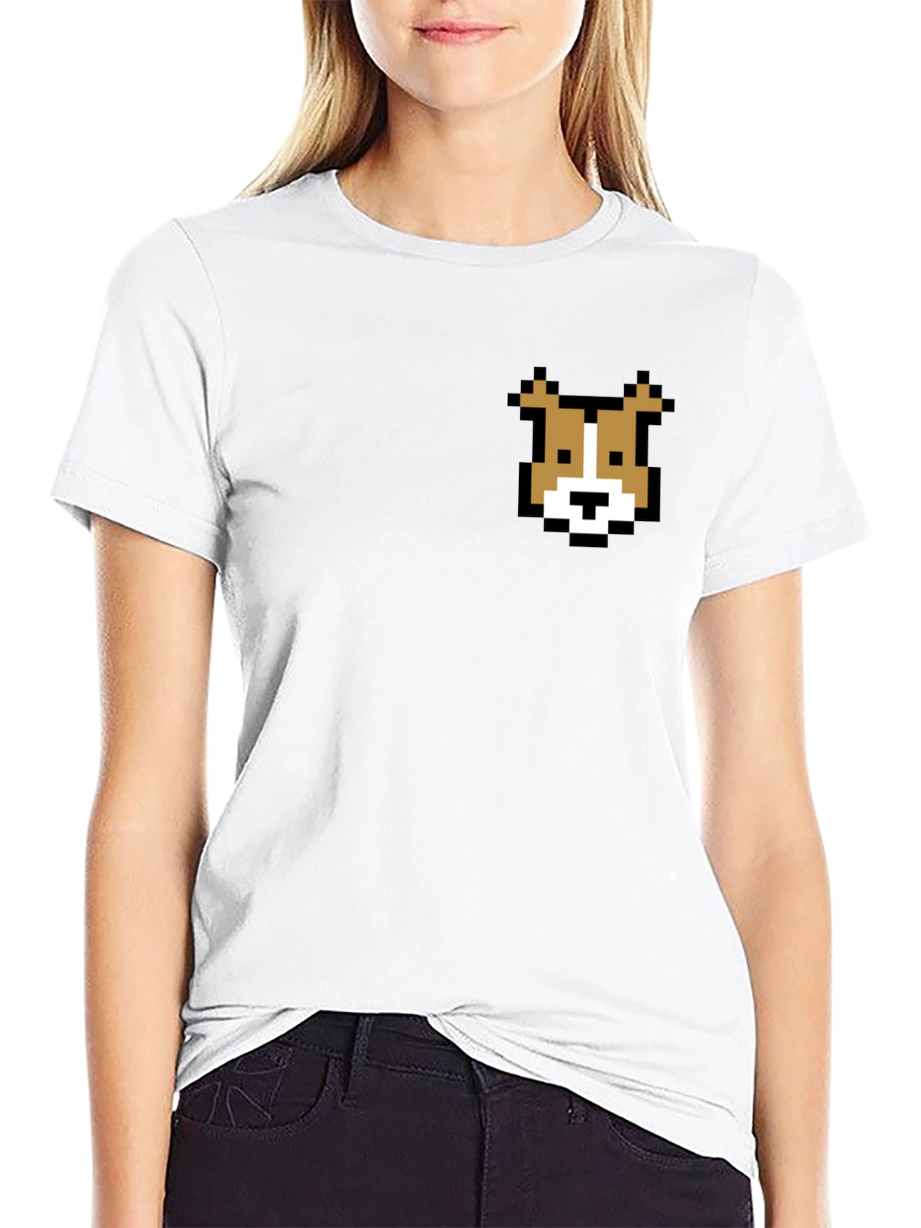 Pixel Dog T-Shirt - Retro Gaming Style Tee