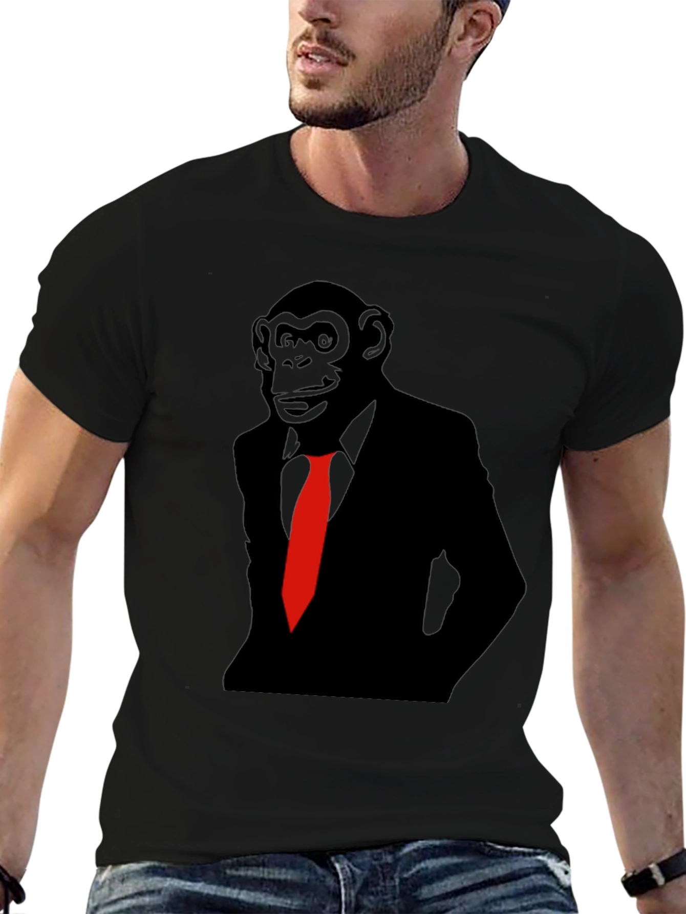 Monkey Business T-Shirt - Black Ape Suit Tee