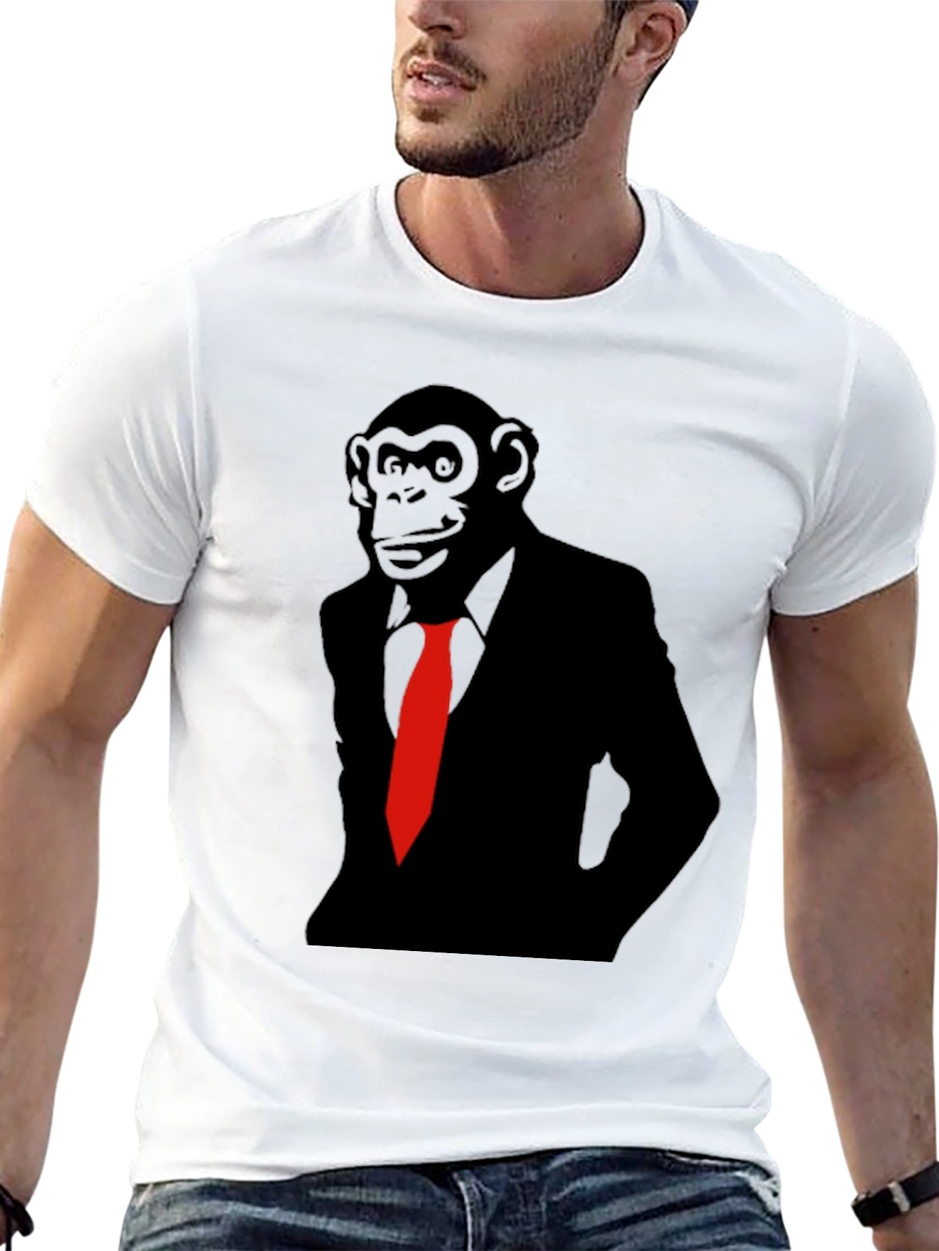 Monkey Business T-Shirt - Black Ape Suit Tee