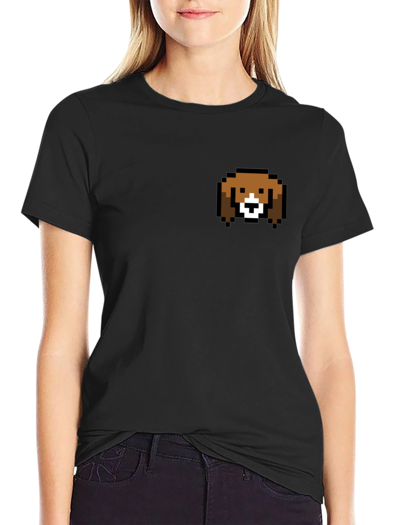 Pixel Dog Graphic Tee - Cute Pet Lover Shirt