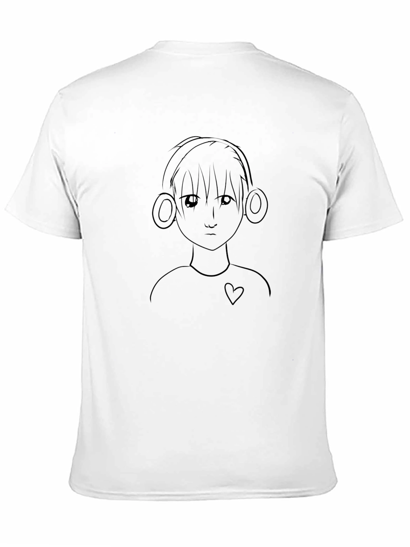 Anime Boy Graphic Black T-Shirt