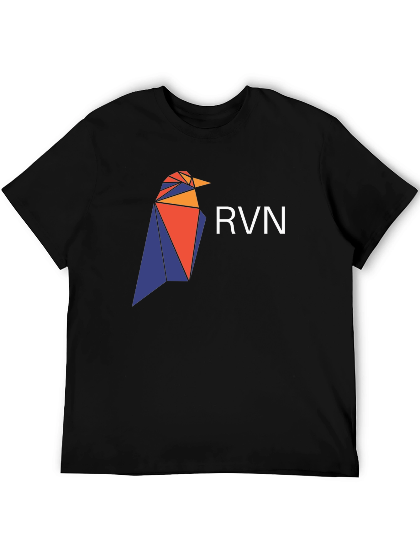 Geometric Raven T-Shirt - Crypto Design