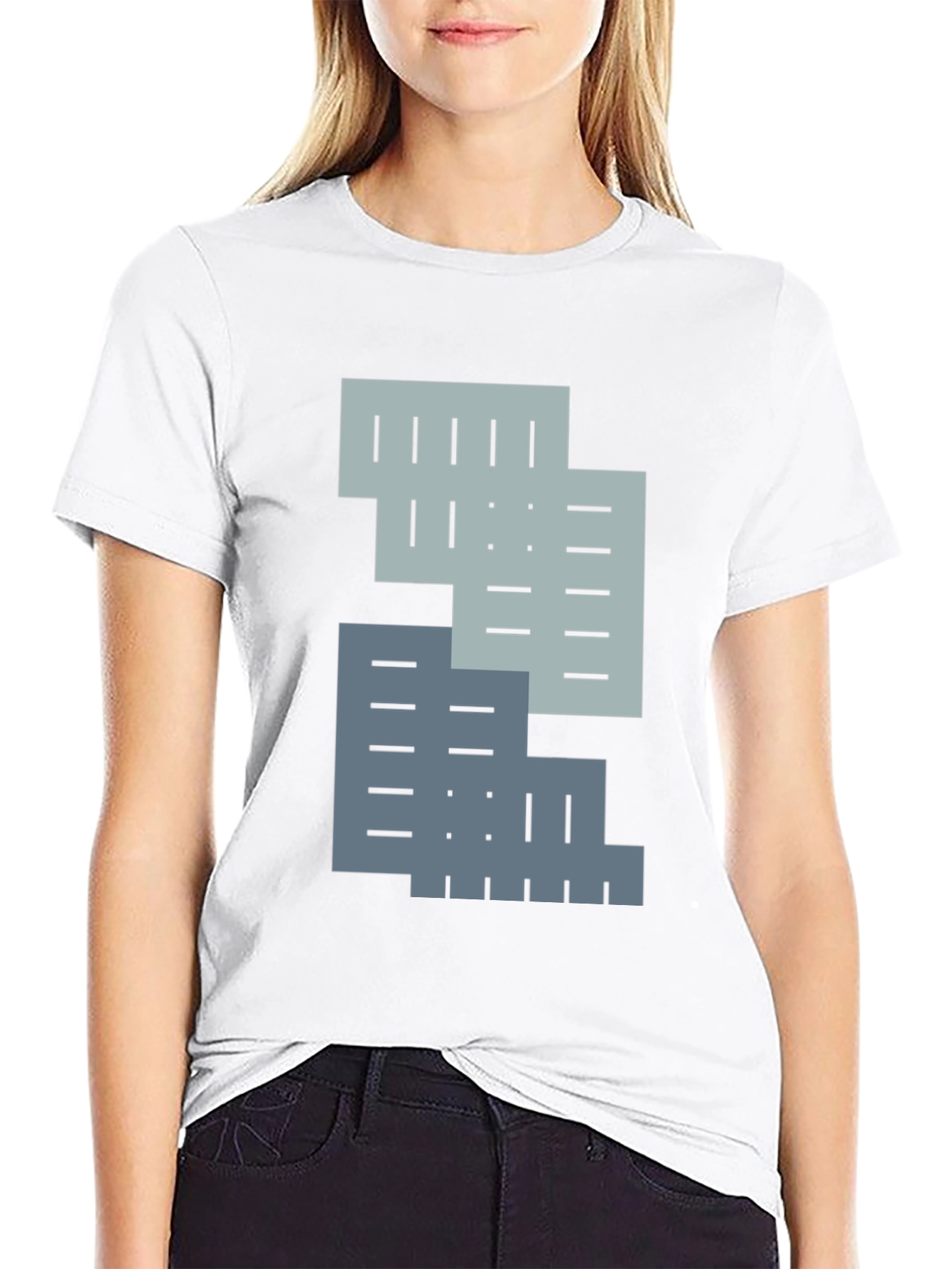 Abstract Geometric T-Shirt: Modern Style