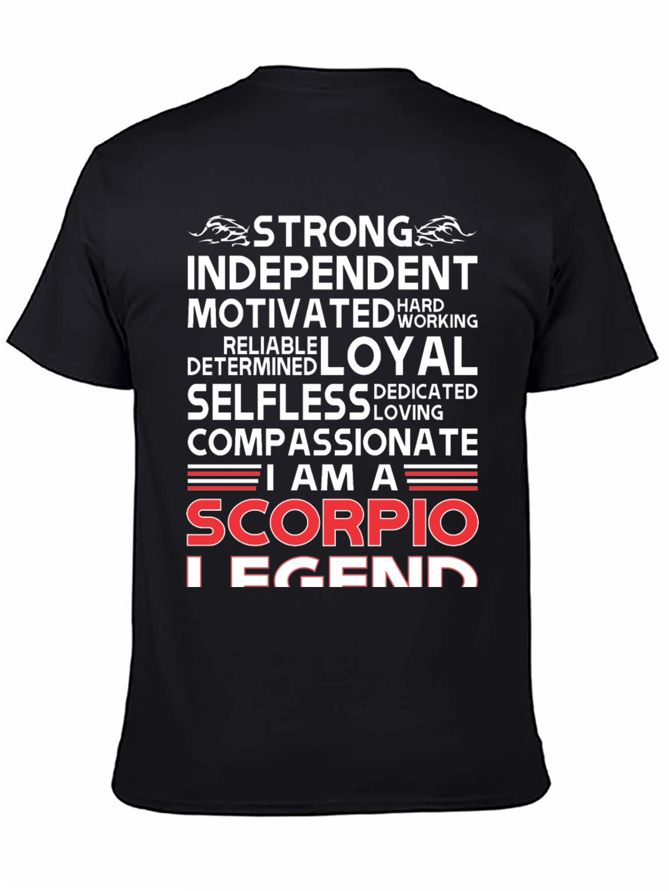 Scorpio Legend Black T-Shirt