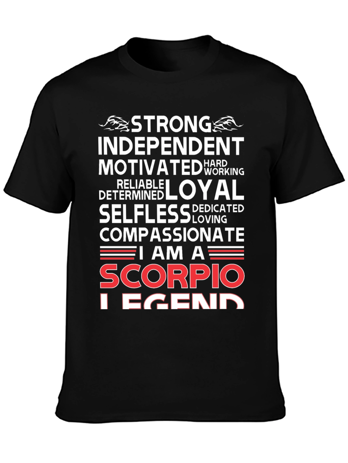 Scorpio Legend Black T-Shirt