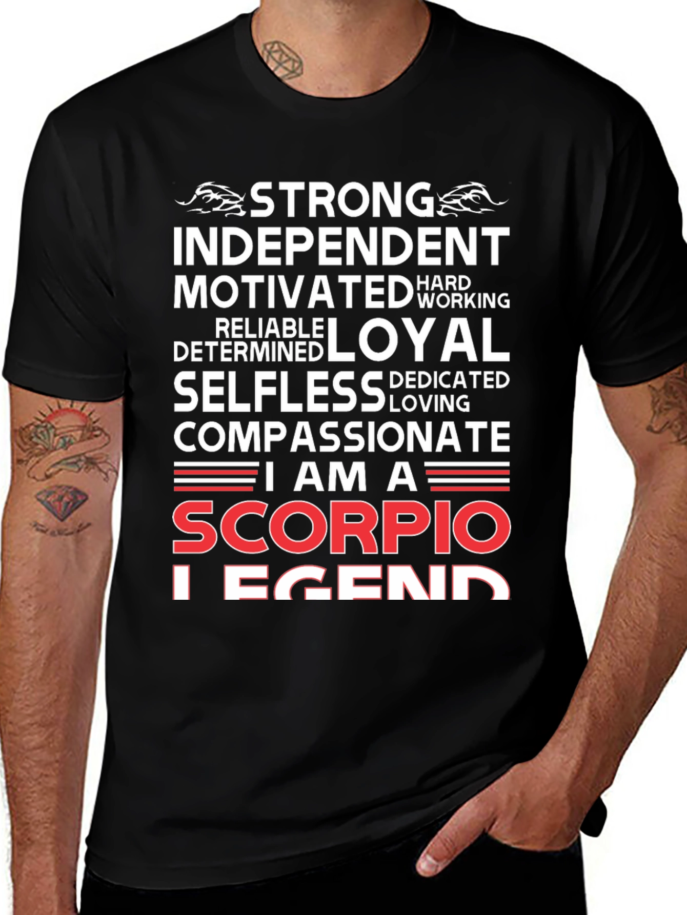 Scorpio Legend Black T-Shirt