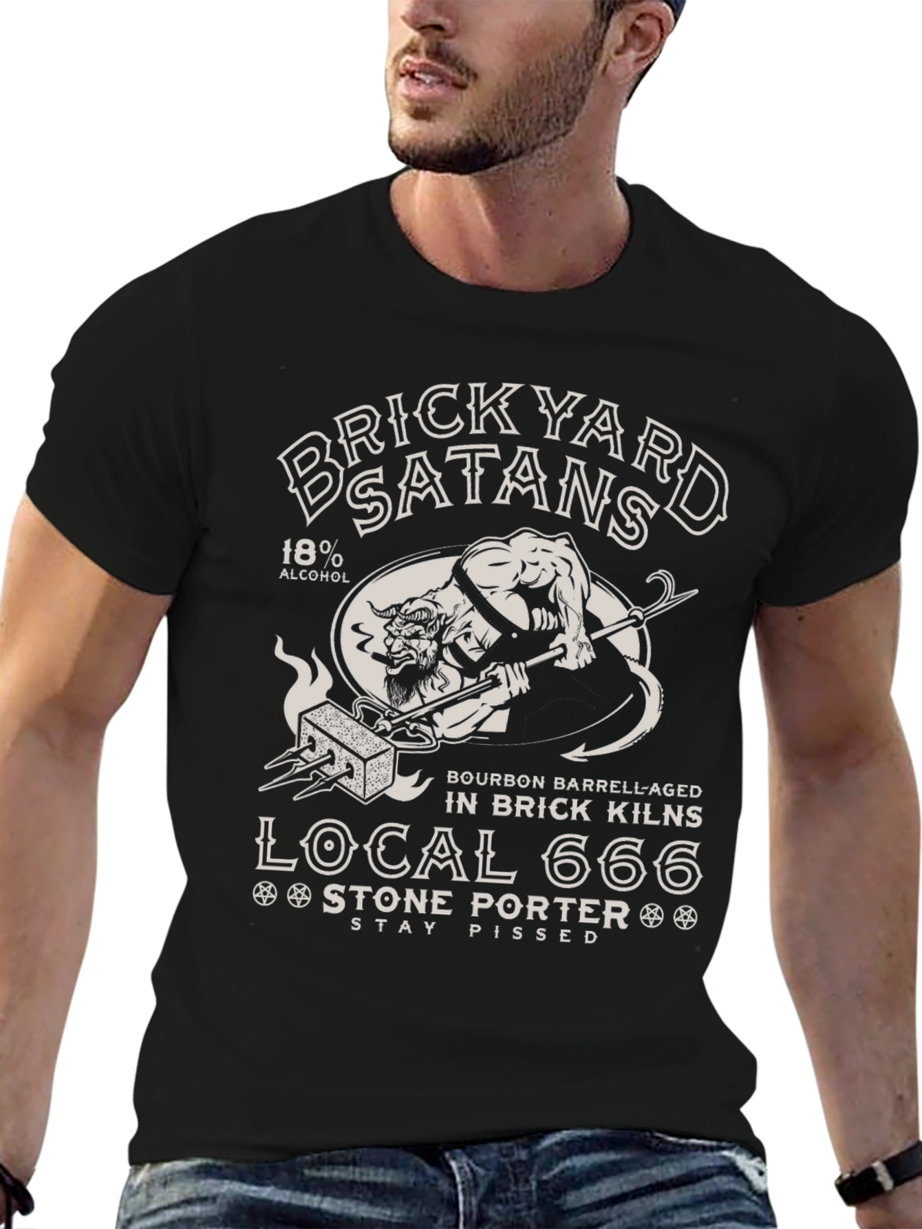 Brickyard Satans Stone Porter Graphic T-Shirt