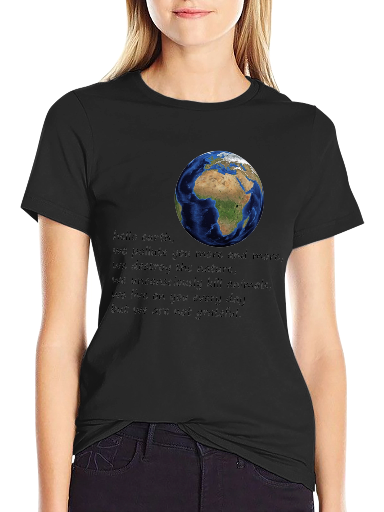 Earth Day Awareness Graphic T-Shirt
