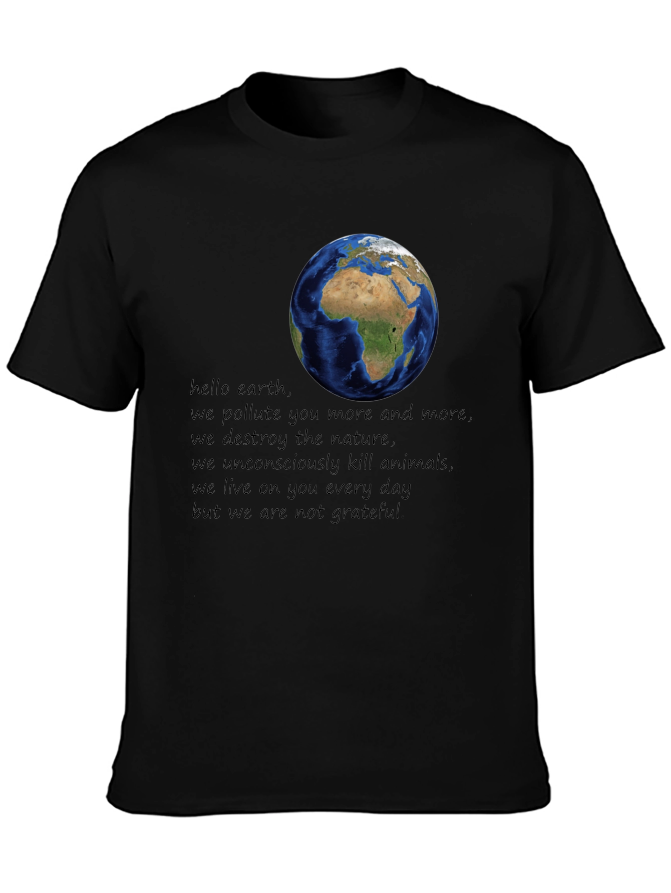 Earth Day Awareness Graphic T-Shirt