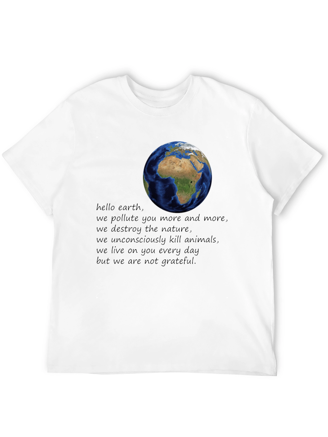 Earth Day Awareness Graphic T-Shirt