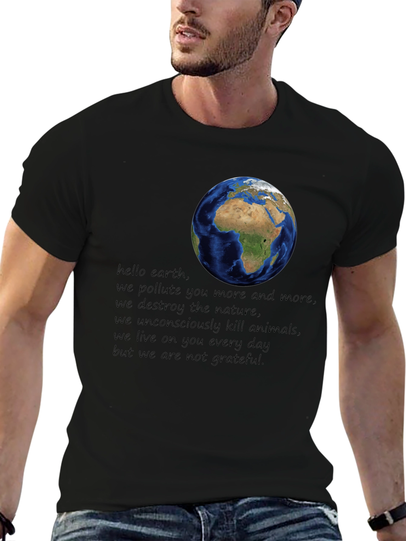 Earth Day Awareness Graphic T-Shirt