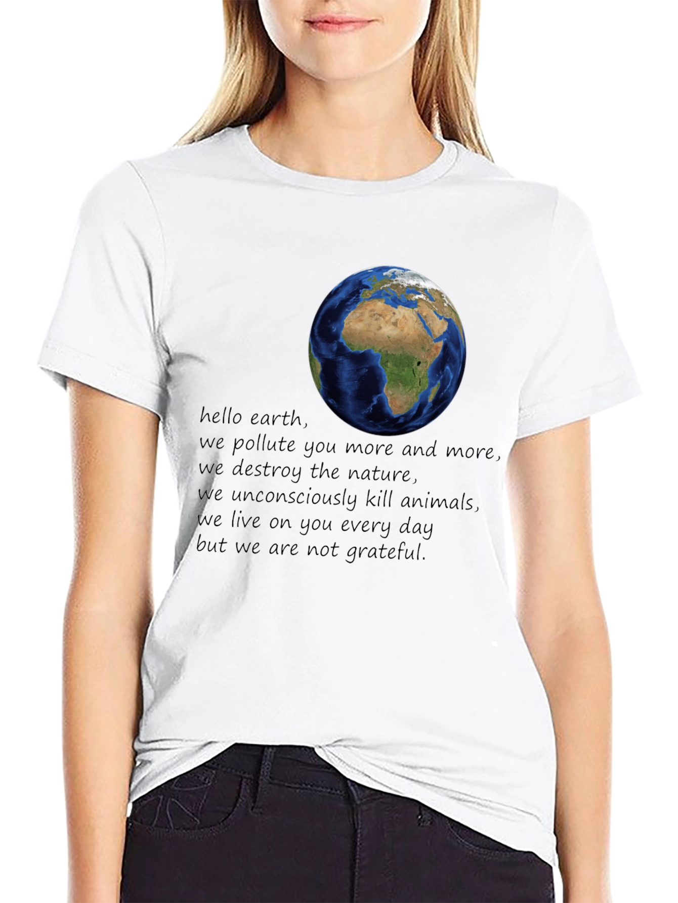 Earth Day Awareness Graphic T-Shirt