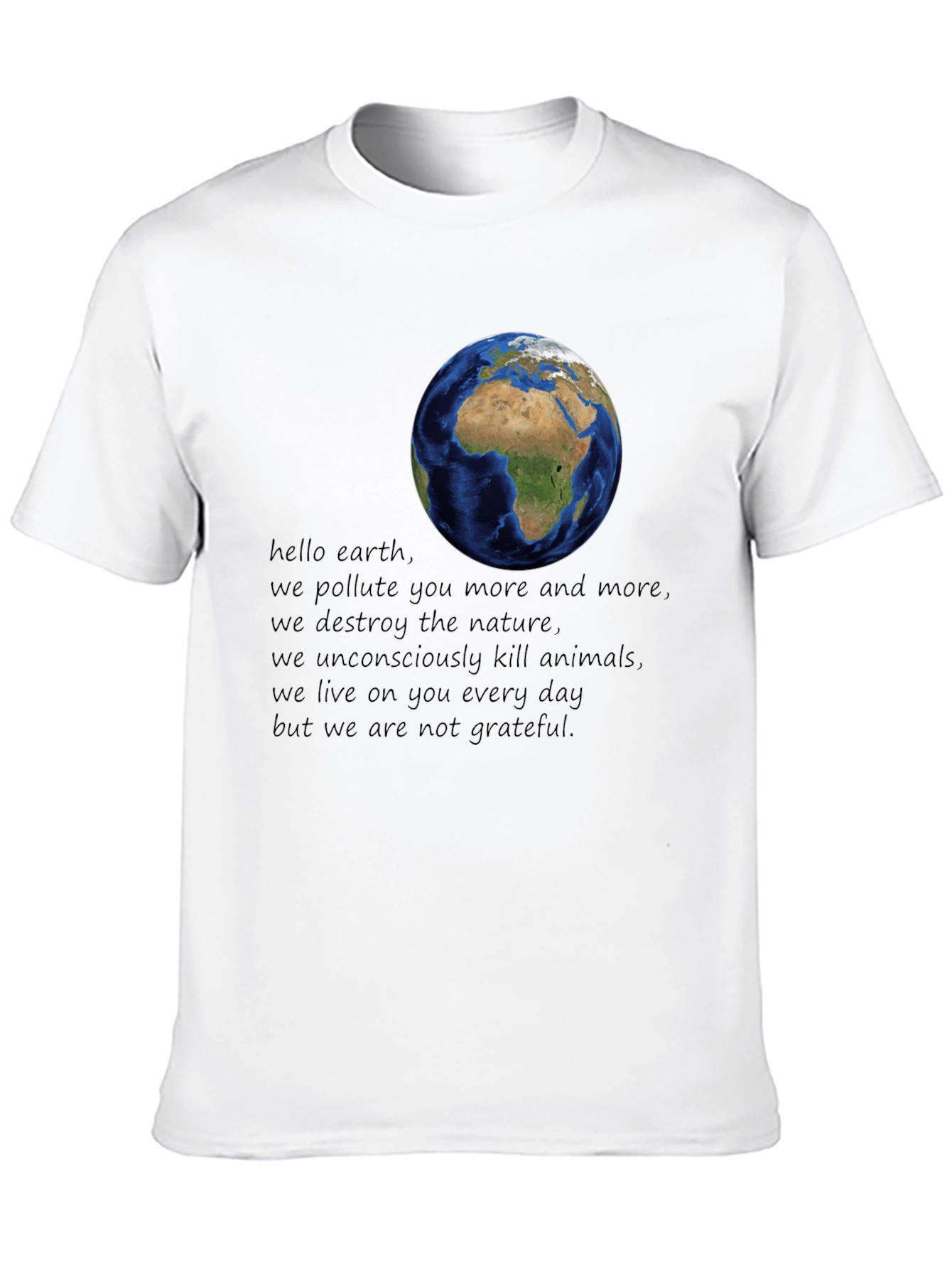Earth Day Awareness Graphic T-Shirt