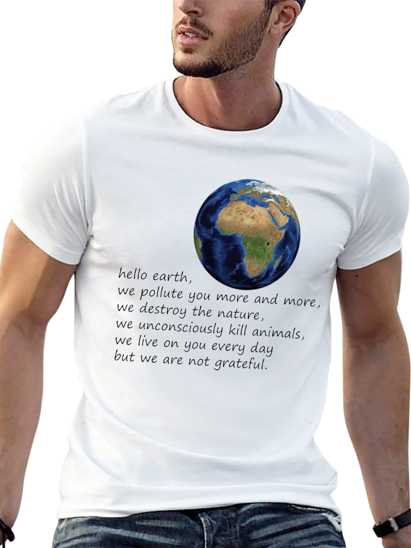 Earth Day Awareness Graphic T-Shirt