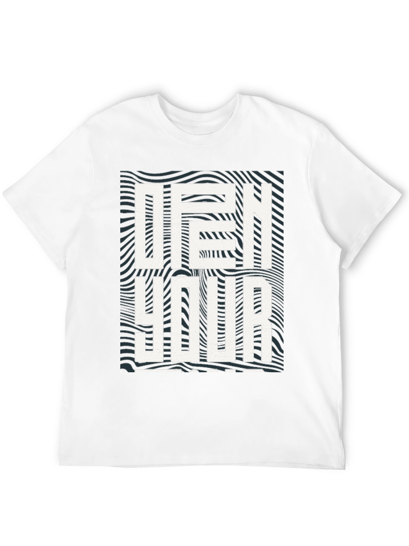 Open Your Mind Graphic Tee - Stylish Black T-Shirt