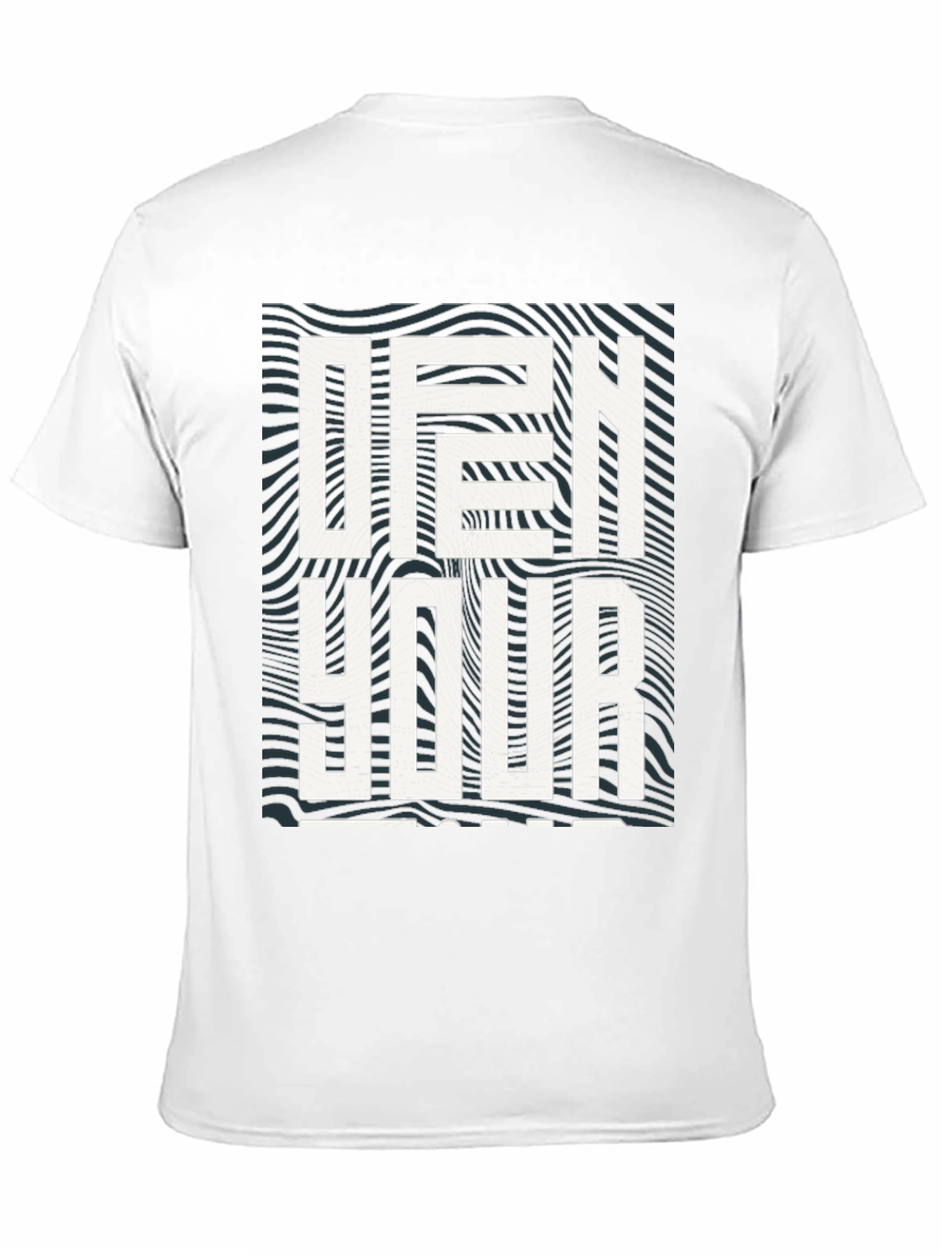 Open Your Mind Graphic Tee - Stylish Black T-Shirt