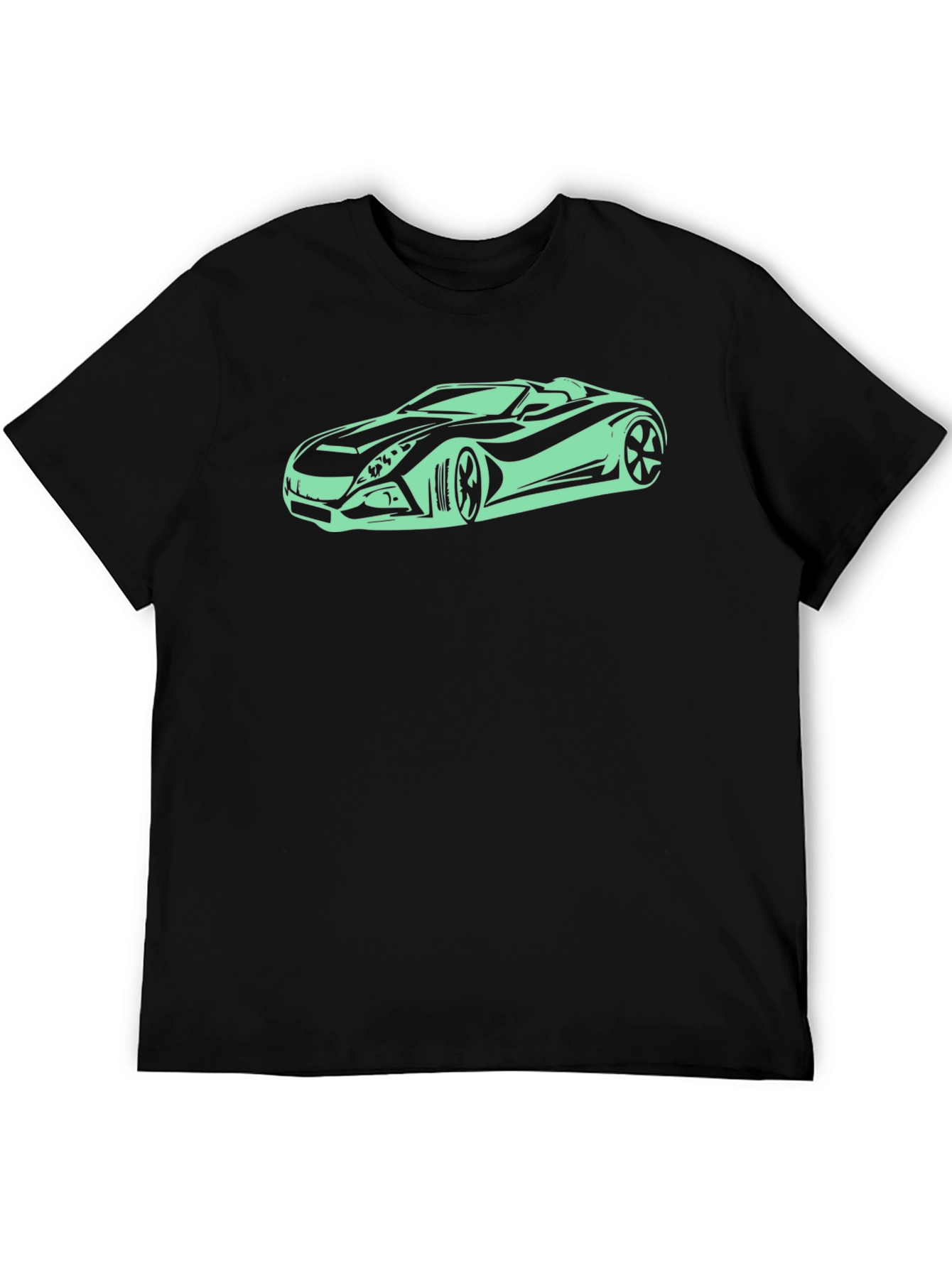 Sleek Black Car Graphic T-Shirt