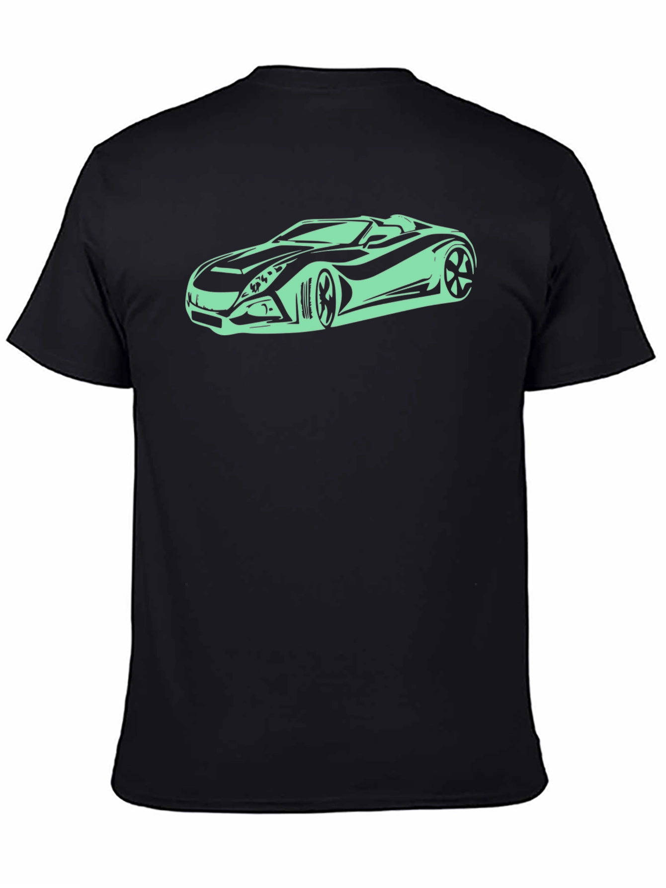 Sleek Black Car Graphic T-Shirt