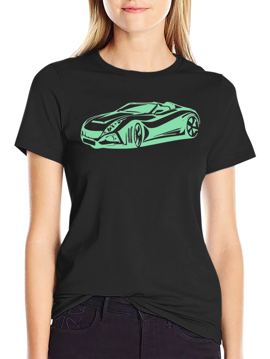 Sleek Black Car Graphic T-Shirt
