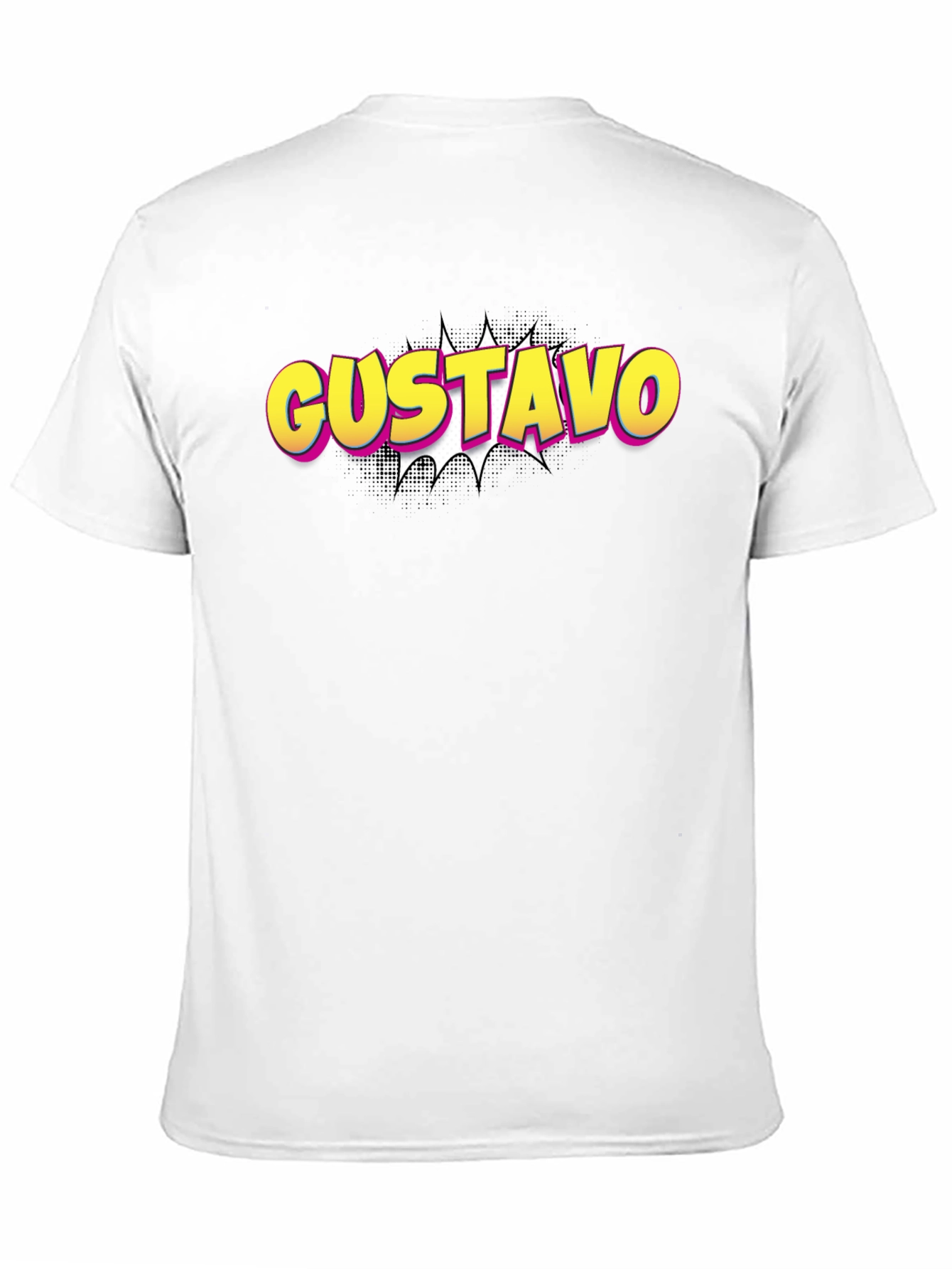 Gustavo Comic Style Black T-Shirt