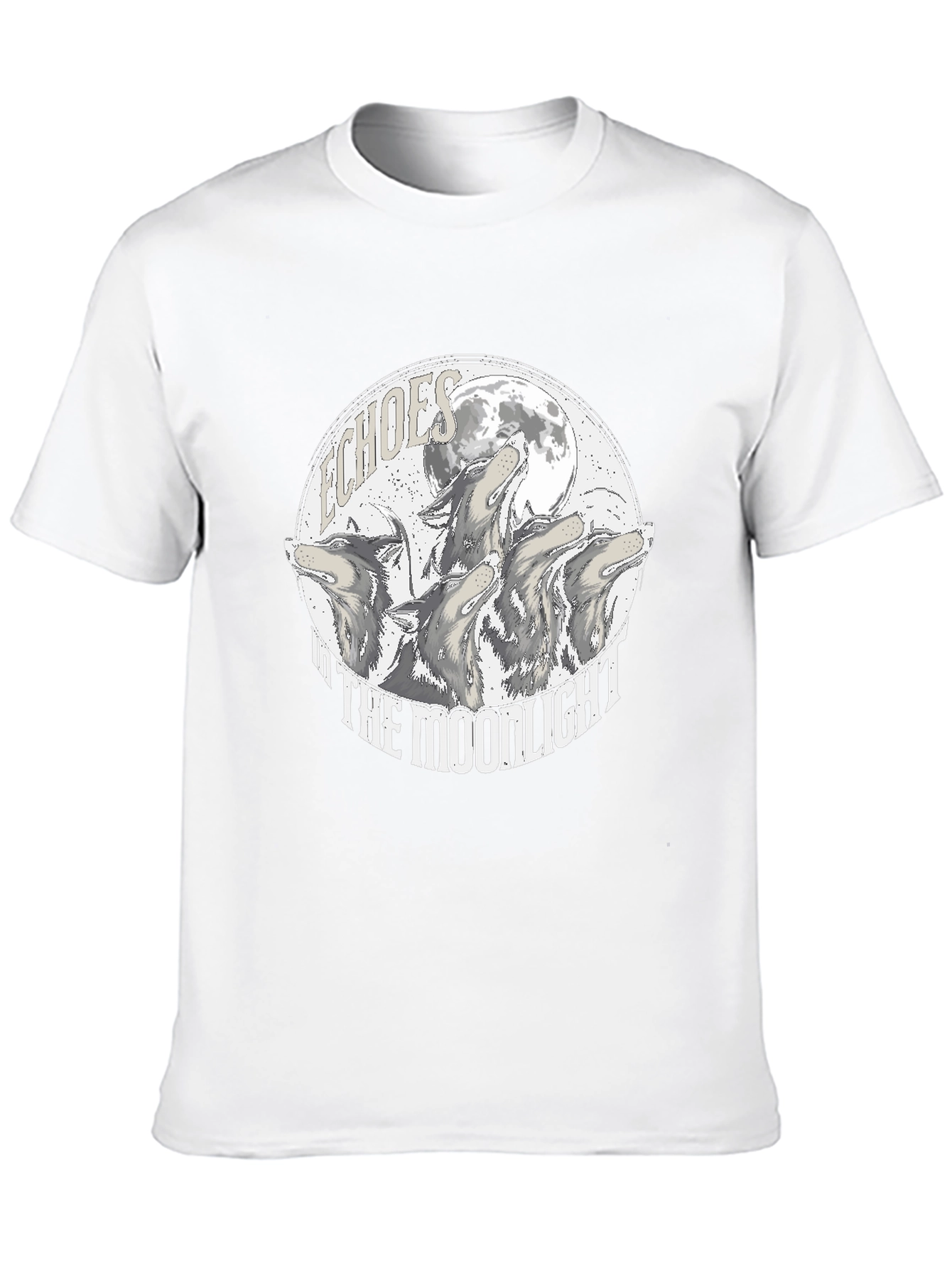 Echoes in the Moonlight Wolves Graphic Tee