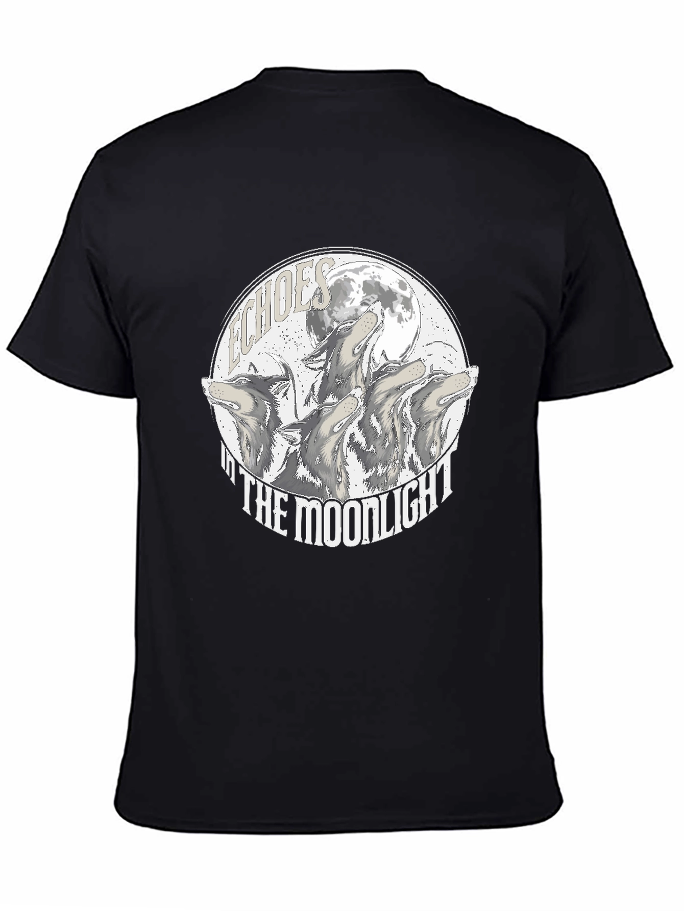 Echoes in the Moonlight Wolves Graphic Tee