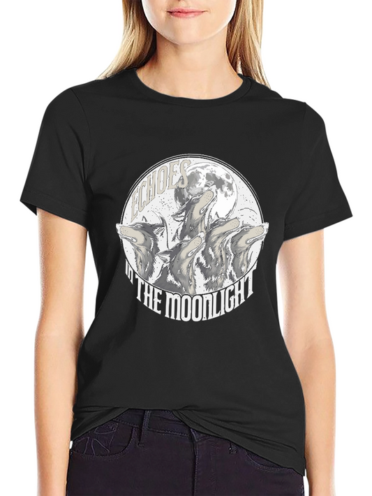 Echoes in the Moonlight Wolves Graphic Tee