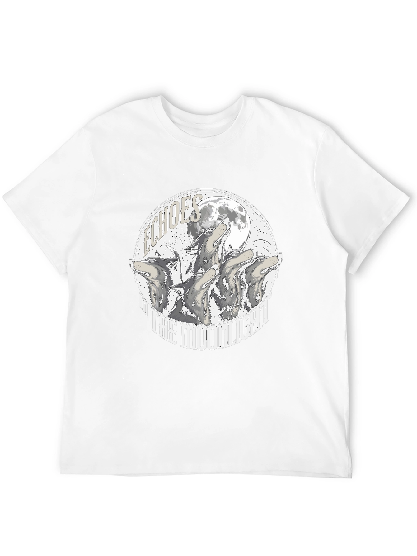 Echoes in the Moonlight Wolves Graphic Tee