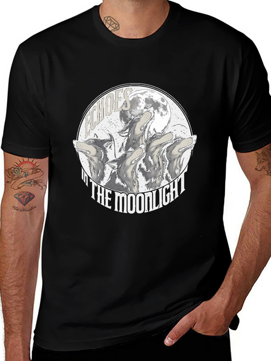 Echoes in the Moonlight Wolves Graphic Tee