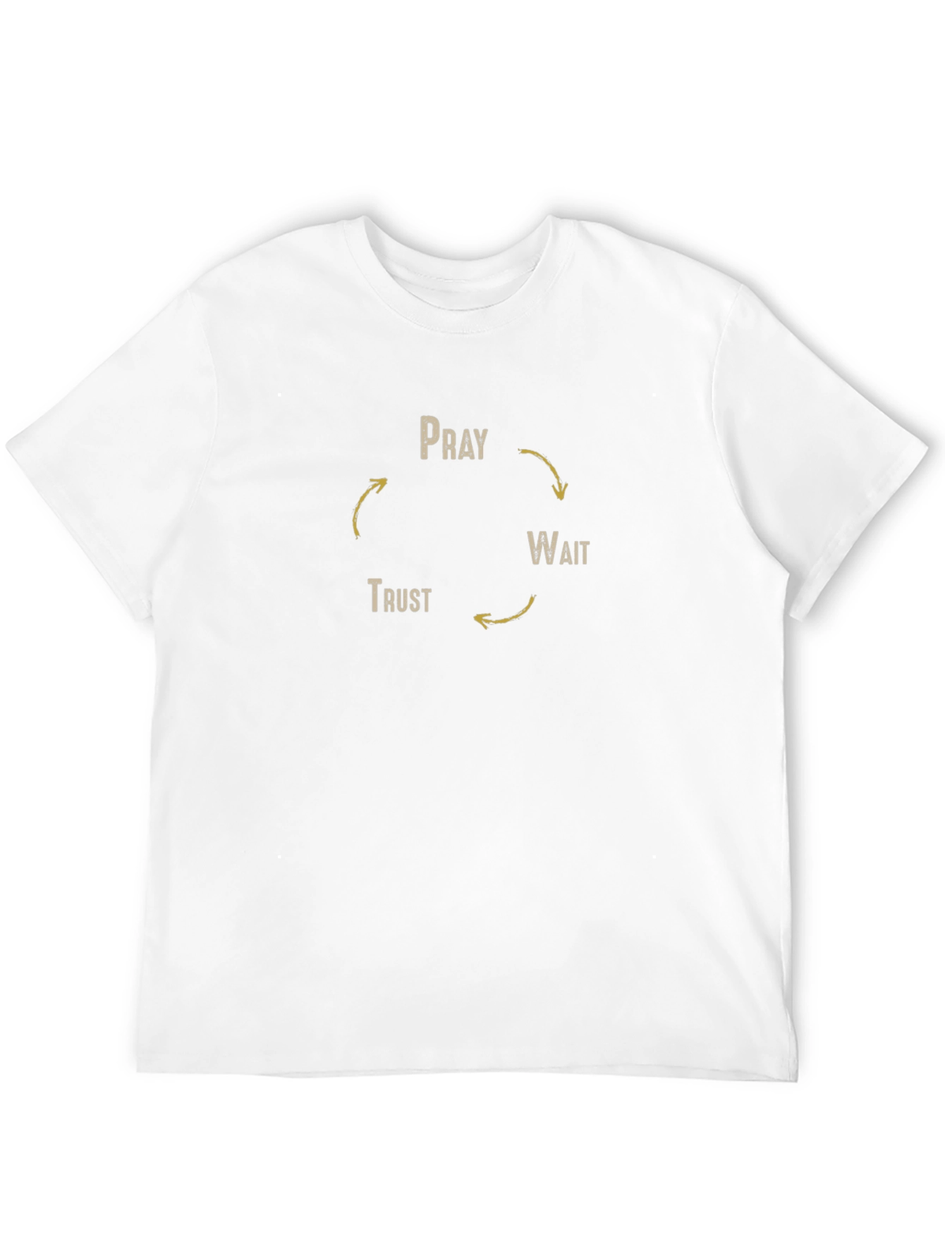 Pray Wait Trust Cycle Black T-Shirt