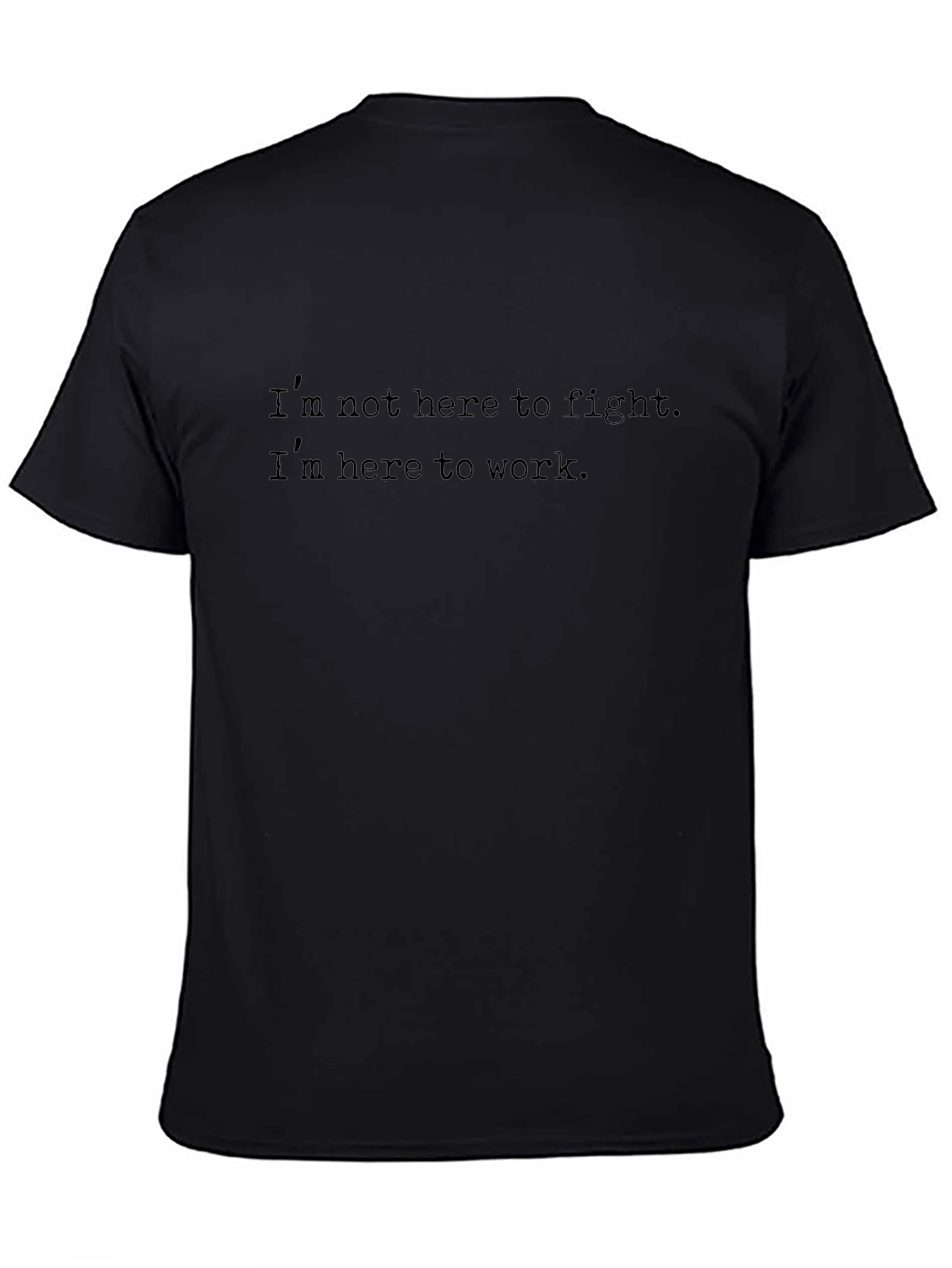 Work Focused Black T-Shirt